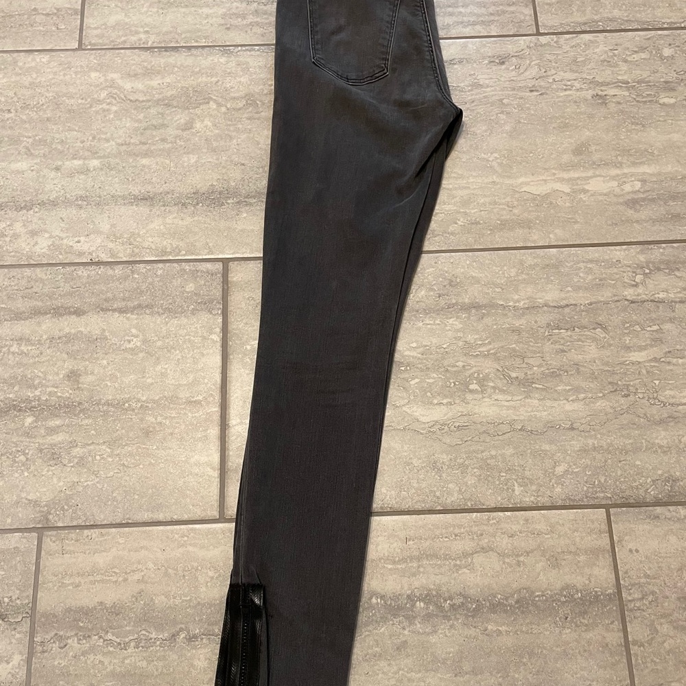 J Brand Maria high-rise skinny jeans w/ ankle zip - Picture 2 of 4